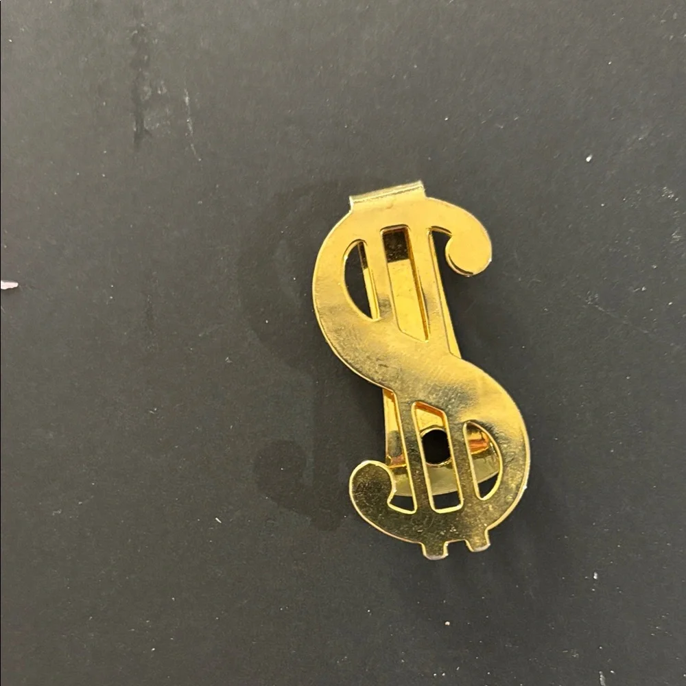 Gold Dollar Sign Money Clip